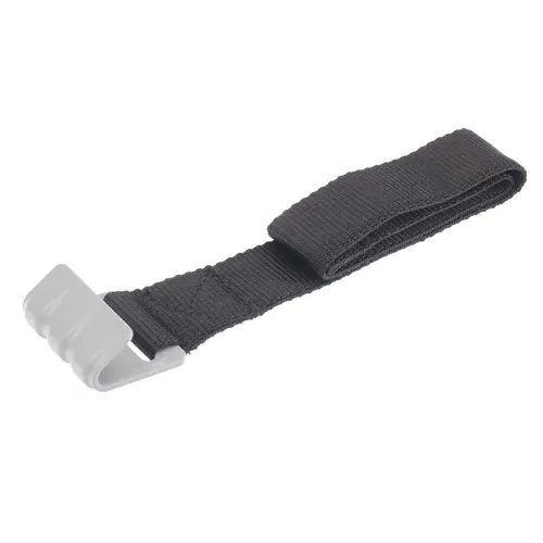 PAS Z HAKIEM PŁASKIM DO NACIĄGU FIRANKI TWORZYWO SZTUCZNE, L=650MM, B=45MM, CZARNY