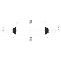 PODKŁADKA M27, 27,2X36X2MM METALOWO-GUMOWA Z PROWADZENIEM