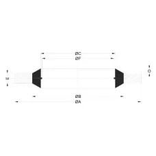GMP PMGZPM27.H — PODKŁADKA M27, 27,2X36X2MM METALOWO-GUMOWA Z PROWADZENIEM
