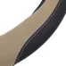 POKROWIEC NA KIEROWNICĘ 44-46CM CZARNO-BEŻOWY, B=10CM, NAKŁADANY EKOSKÓRA