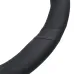 POKROWIEC NA KIEROWNICĘ 47-49CM CZARNY, B=10CM, NAKŁADANY, EKOSKÓRA