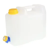 POJEMNIK NA WODĘ  5L  - BIAŁY - ATEST + PLASTIKOWY KRANIK Z POKRĘTŁEM BEZ GWINTU U DOŁU