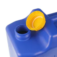 POJEMNIK NA WODĘ 15L - NIEBIESKI +OSOBNY DOZOWNIK + PLASTIKOWY KRANIK Z POKRĘTŁEM BEZ GWINTU U DOŁU