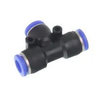 SZYBKOZŁ. TEKALANU FI  8MM TRÓJNIK, PLASTIKOWE, CZARNE