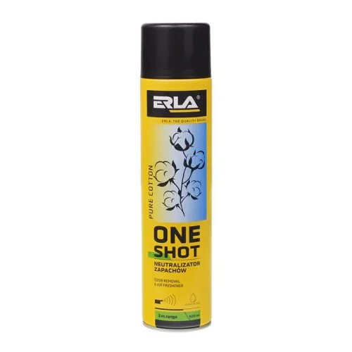NEUTRALIZATOR ZAPACHÓW I ODŚWIEŻACZ POWIETRZA ERLA ONE SHOT PURE COTTON - 600ML