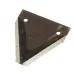 NOŻYK ZĄBKOWANY BIZON, CLAAS, DEUTZ, JOHN DEERE, 76X80X2,5MM, FI 5,75MM