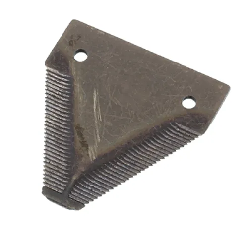 NOŻYK ZĄBKOWANY BIZON, CLAAS, DEUTZ, JOHN DEERE, 76X80X2,5MM, FI 5,75MM