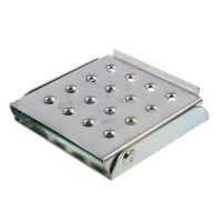 STOPIEŃ NABURTOWY STALOWY 150X150MM PEŁNA ŚCIANKA - OCYNK