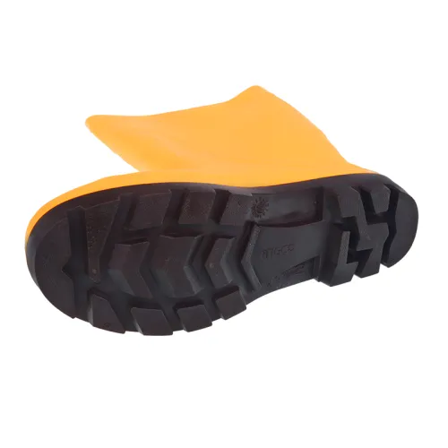 GUMOWCE PVC - ROZMIAR 44, ŻÓŁTE, WYSOKOŚĆ 37CM