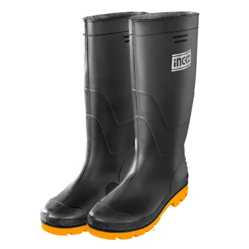 GUMOWCE PVC - ROZMIAR 45, CZARNE, WYSOKOŚĆ 37CM