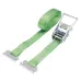 PAS TRANSPORTOWY  2,0T,  4,0M B=35MM, METKI 2024, ZIELONY, HAK E DO LISTWY, EN 12195-2