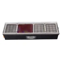 LAMPA TYLNA ZESP. 4-SEGM. LEWA Z GNIAZDEM OKRĄGŁYM, PEŁY LED