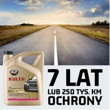 K2 T205R — PŁYN DO CHŁODNICY RÓŻOWY 5L DO -35*C GOTOWY DO UŻYCIA,K2
