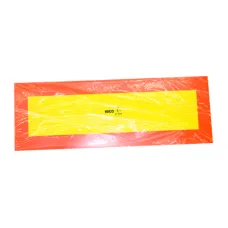 POLSKA PRODUKCJA TWY025A — TABLICA WYRÓŻN. POJAZDY DŁUGIE KRÓTKA NALEPA 565X195MM, 2SZT/OPAKOWANIE