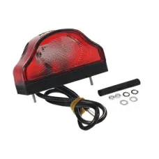 SERTPLAS U0250LLEDRED — LAMPA OŚWIETLENIA TABLICY REJESTRACYJNEJ DIODOWA, KLOSZ BIAŁY, CZERWONA, 12/24V