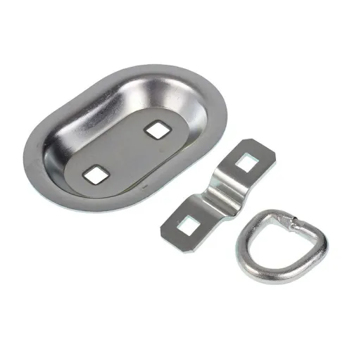 UCHWYT MOCOWANIA ŁADUNKU OWALNY PODŁOGOWY, WPUSZCZANY, 2 OTWORY MONTAŻOWE, 150MM X 101MM