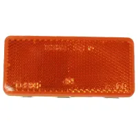 ODBLASK PROSTOKĄTNY PRZYKL. POMARAŃCZOWY 95X45MM