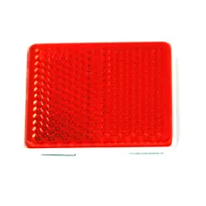HORPOL UO236 — ODBLASK PROSTOKĄTNY PRZYKLEJANY CZERWONY 47,7X38,5MM