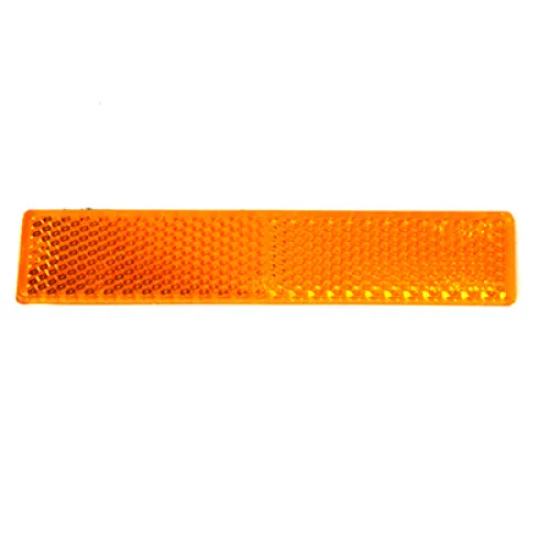 ODBLASK PROSTOKĄTNY PRZYKL. POMARAŃCZOWY 103X21MM