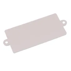 WAŚ UP105X48UC — ODBLASK PROSTOKĄTNY Z UCHEM CZERWONY 105X48MM, ROZSTAW OTW. 116MM