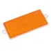 ODBLASK PROSTOKĄTNY Z UCHEM POMARAŃCZOWY 105X48MM, ROZSTAW OTW. 116MM