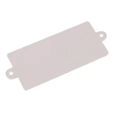 WAŚ UP105X48UP — ODBLASK PROSTOKĄTNY Z UCHEM POMARAŃCZOWY 105X48MM, ROZSTAW OTW. 116MM