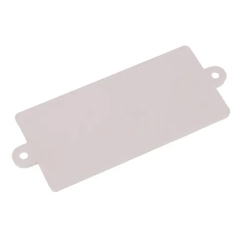 ODBLASK PROSTOKĄTNY Z UCHEM POMARAŃCZOWY 105X48MM, ROZSTAW OTW. 116MM