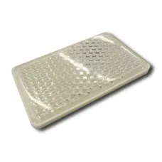  UP40TB — ODBLASK PROSTOKĄTNY PRZYKLEJANY BIAŁY 91X57MM
