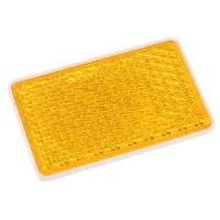ODBLASK PROSTOKĄTNY PRZYKL. POMARAŃCZOWY 95X45MM