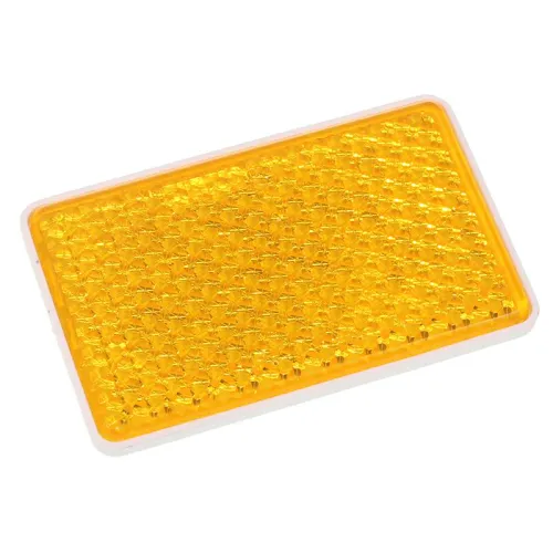 ODBLASK PROSTOKĄTNY PRZYKL. POMARAŃCZOWY 95X45MM