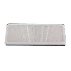 WAŚ UP96X42B — ODBLASK PROSTOKĄTNY PRZYKLEJANY BIAŁY 96X42MM