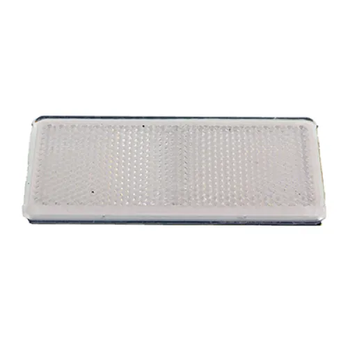 ODBLASK PROSTOKĄTNY PRZYKLEJANY BIAŁY 96X42MM