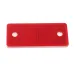 ODBLASK PROSTOKĄTNY Z OTWORAMI CZERWONY 96X42MM