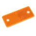 ODBLASK PROSTOKĄTNY Z OTWORAMI POMARAŃC. 96X42MM