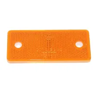 ODBLASK PROSTOKĄTNY Z OTWORAMI POMARAŃC. 96X42MM