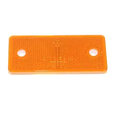 WAŚ UP96X42OP — ODBLASK PROSTOKĄTNY Z OTWORAMI POMARAŃC. 96X42MM