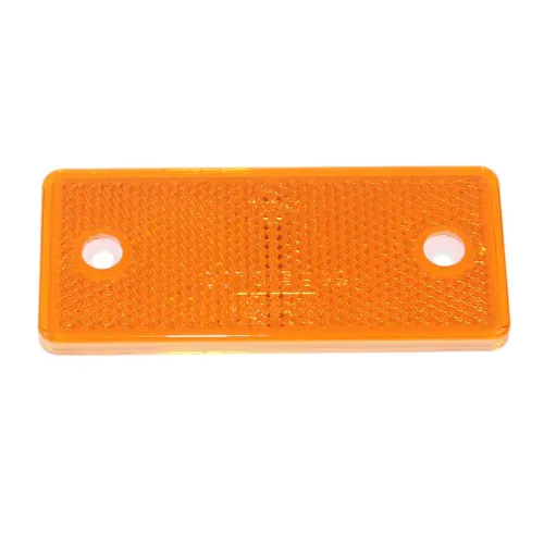 ODBLASK PROSTOKĄTNY Z OTWORAMI POMARAŃC. 96X42MM