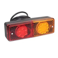 WAŚ W072UD — LAMPA TYLNA ZESP. 2-SEGM. L/P PRZYCZEPKA PROSTOKĄTNA, DIODOWA, Z PRZEWODEM,12/24...