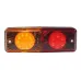 LAMPA TYLNA ZESP. 2-SEGM. L/P PRZYCZEPKA PROSTOKĄTNA, DIODOWA, Z PRZEWODEM,12/24V