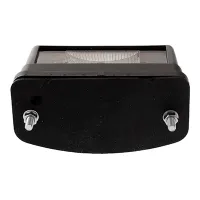 LAMPA OŚWIETLENIA TABLICY REJESTRACYJNEJ ŻARÓWKOWA, KLOSZ BIAŁY, CZARNA, 12V