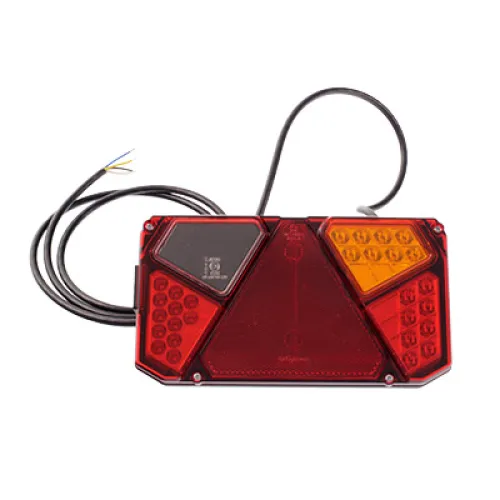 LAMPA TYLNA ZESP. 5-SEGM. PRAWA, DIODOWA Z PRZEWODEM 200CM, ŚWIATŁO PRZECIWMGIEL.