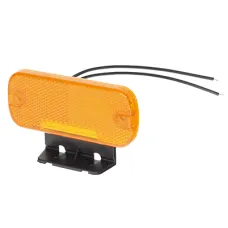 WAŚ W128P — LAMPA OBRYSOWA POMARAŃCZOWA DIODOWA Z UCHWYTEM, Z ODBLASKIEM, 12/24V