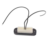 LAMPA OŚWIETLENIA TABLICY REJESTRACYJNEJ DIODOWA, KLOSZ BIAŁY, WĄSKA, 12/24V