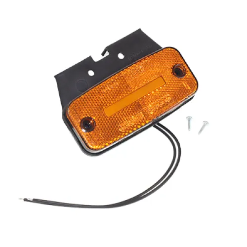 LAMPA OBRYSOWA POMARAŃCZOWA DIODOWA Z UCHWYTEM, 12/24V