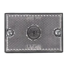 WAŚ W15B — LAMPA OBRYSOWA BIAŁA Z ODBLASKIEM, 12/24V