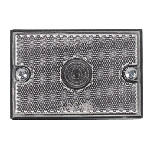 LAMPA OBRYSOWA BIAŁA Z ODBLASKIEM, 12/24V