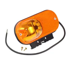 WAŚ W161 — LAMPA OBRYSOWA POMARAŃCZOWA DIODOWA OWALNA, Z UCHWYTEM, Z ODBL+KIERUNK, 12/24V