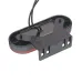 LAMPA OBRYSOWA CZERWONA DIODOWA Z UCHWYTEM I ODBLASKIEM, OWALNA 12/24V, NEON