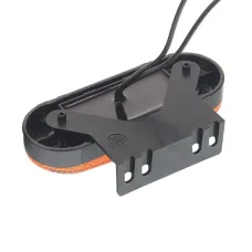WAŚ W175 - P — LAMPA OBRYSOWA POMARAŃCZOWA DIODOWA Z UCHWYTEM I ODBLASKIEM, OWALNA 12/24V, NEON