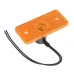 LAMPA OBRYSOWA POMARAŃCZOWA 12/24V, NA ŻARÓWKĘ